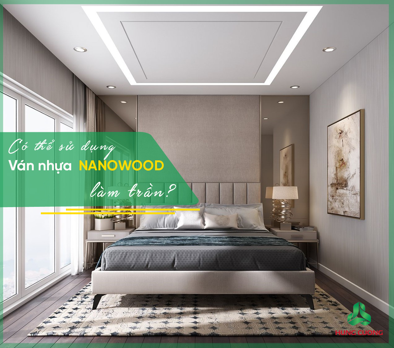 Có thể sử dụng tấm ván nhựa Nanowood để làm trần không?